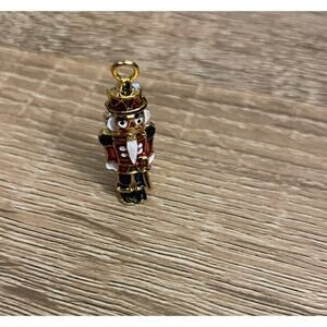 Vintage Nutcracker Charm Multicolor Gold Plated 90s